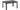 Atlantic 39" x 55" Rectangular Expandable Dining Table