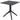 Sky 28" Square Dining Pedestal Table