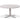 Anchor 42" Round Dining Pedestal Table - Hammered Pattern Top